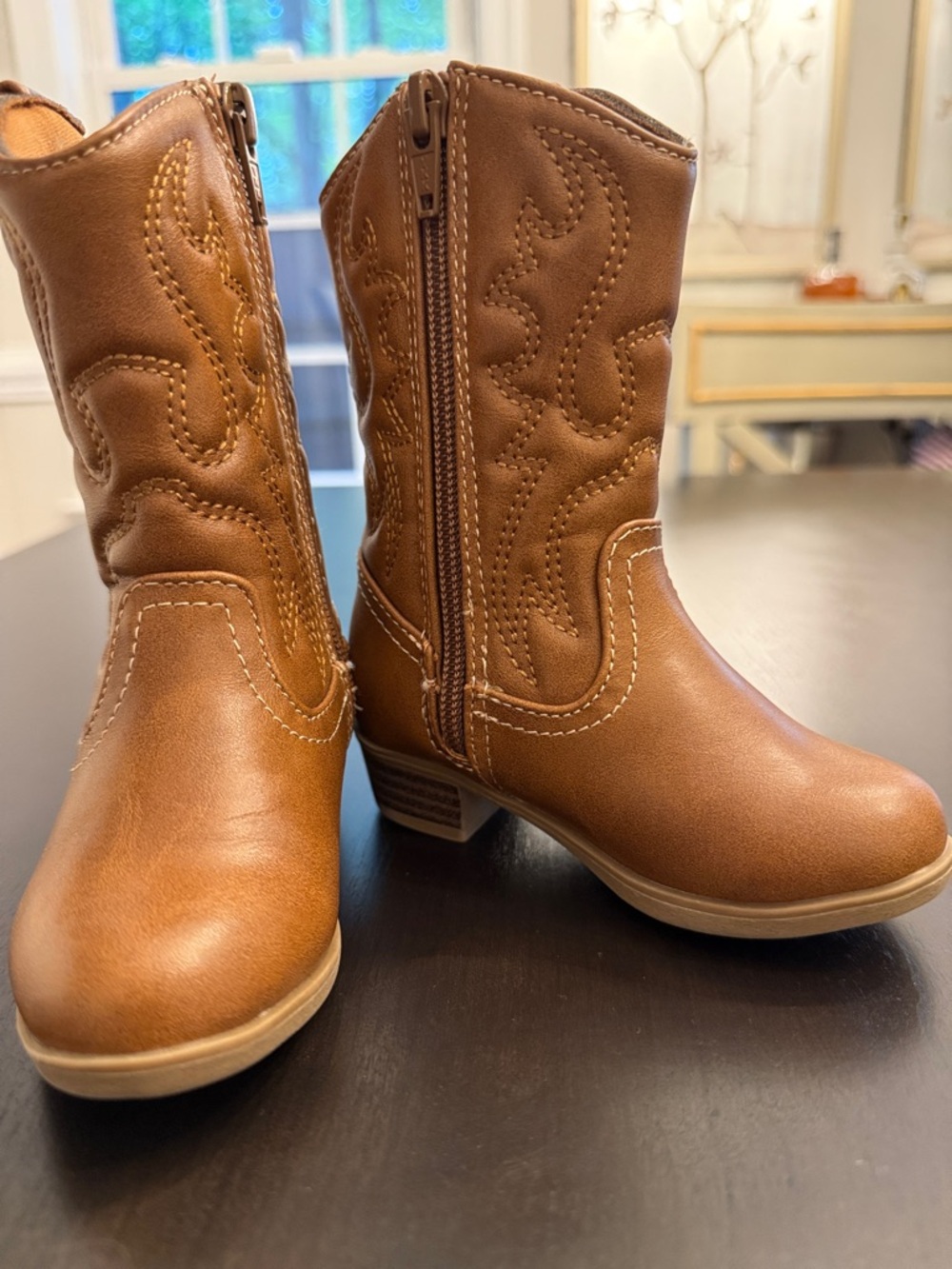 Jumping Beans Toddler Girls Western Boot, size 6